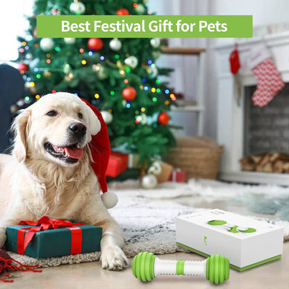 Interactive Automatic Dog Toys - Electronic Rechargeable Dog Bones in Safe and Durable Material (Green)