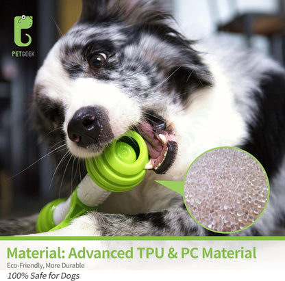 Interactive Automatic Dog Toys - Electronic Rechargeable Dog Bones in Safe and Durable Material (Green)